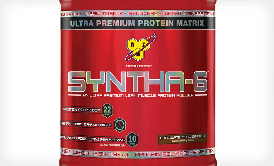 $28.99 for BSN Syntha-6 Lean Muscle Protein Powder in Chocolate Cake Batter Flavor ($55.49 List Price). Free Shipping. - Second Medium