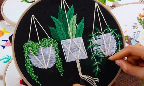 1 o 2 set di ricamo per principianti disponibili in 3 colori