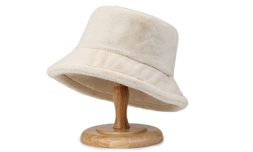 Image 2: One or Two Women's Plush Bucket Hat