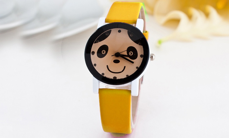 Image 7: Unisex Panda Dial Watch