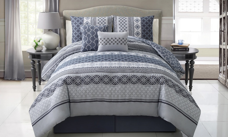 5-Piece Reversible Comforter Set | Groupon Goods