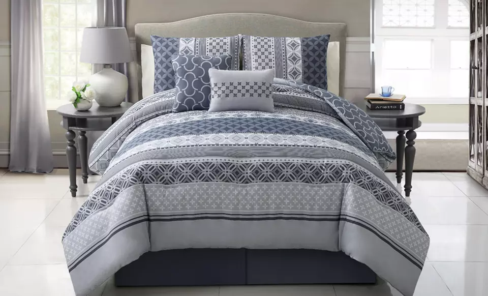Chic 5-Piece Reversible Comforter Set (Up to 78% Off). Multiple Styles Available. Free Shipping & Returns. - Primary Image
