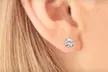 $699 for 1-Carat TDW Diamond Stud Earrings in 14K White Gold ($1,999.99 List Price). Free Shipping and Free Returns. - Second Medium