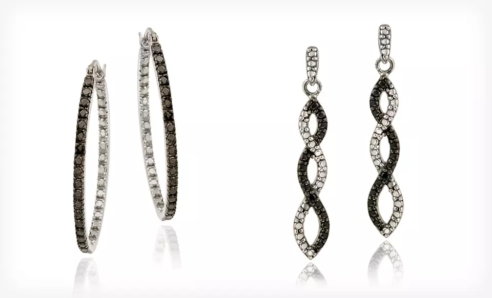 Black Diamond Earrings, Necklaces, and Bracelets (Up to 80% Off). 17 Options Available. Free Shipping and Free Returns. - Second Medium