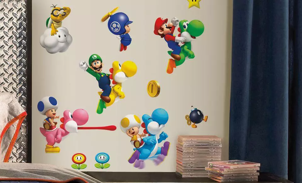 Super Mario or Giant Mario Cart Wii Wall Decals from $13.99 to $24.99 - Primary Image