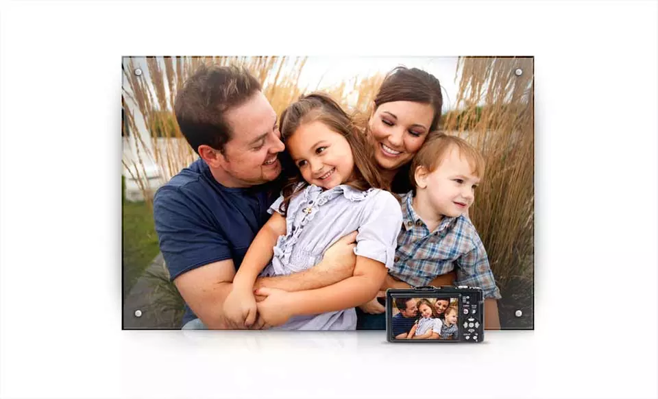 $31.99 for a 16"x20" Personalized Acrylic Photo Wall Art from ImageKind. Shipping Included ($148.95 Total Value). - Primary Image