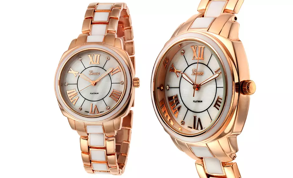 Geneva Platinum Women's Dawn Watch. Multiple Colors Available. Free Returns. - Second Medium