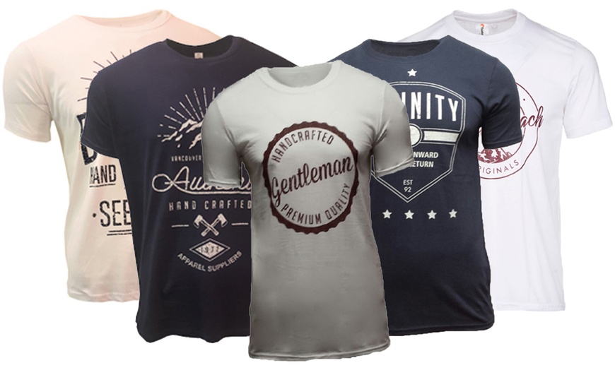 Image 1: Set van 2 T-shirts met print