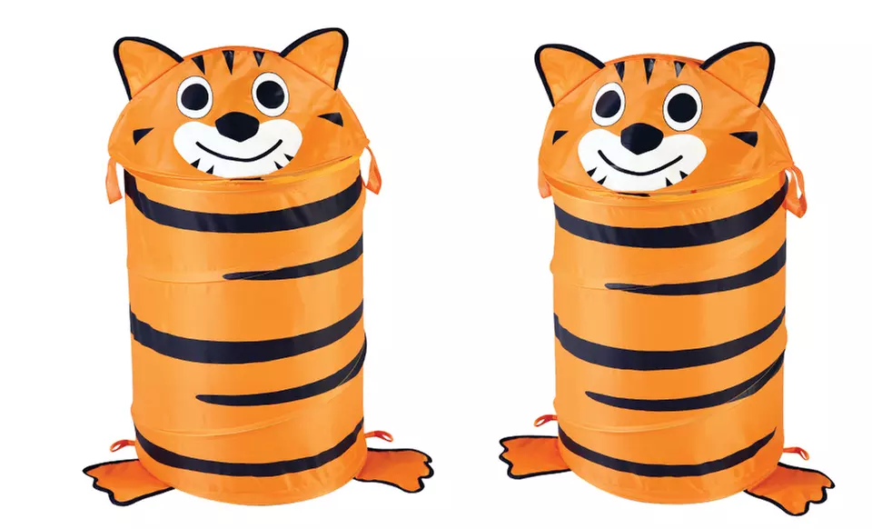 Kids' Tiger Pop-Up Hamper and Storage Unit - Second Medium