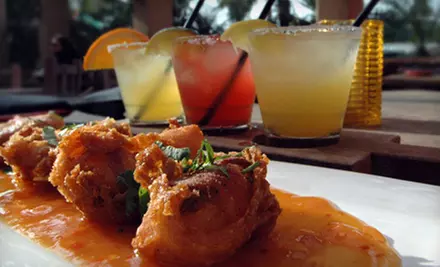 Margarita Flight and Shrimp Appetizer or ﻿$16.50 for $30 Worth of Latin Fusion Cuisine at Fat Fish Cantinagrill - Primary Image