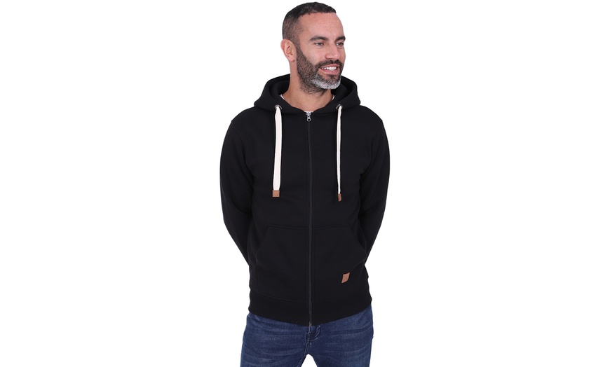 Image 3: Blu Apparel Men's Jenson Full Zip Hoodie