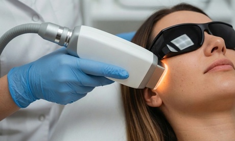 1 sesión de fotorejuvenecimiento facial y eliminación de manchas con láser IPL