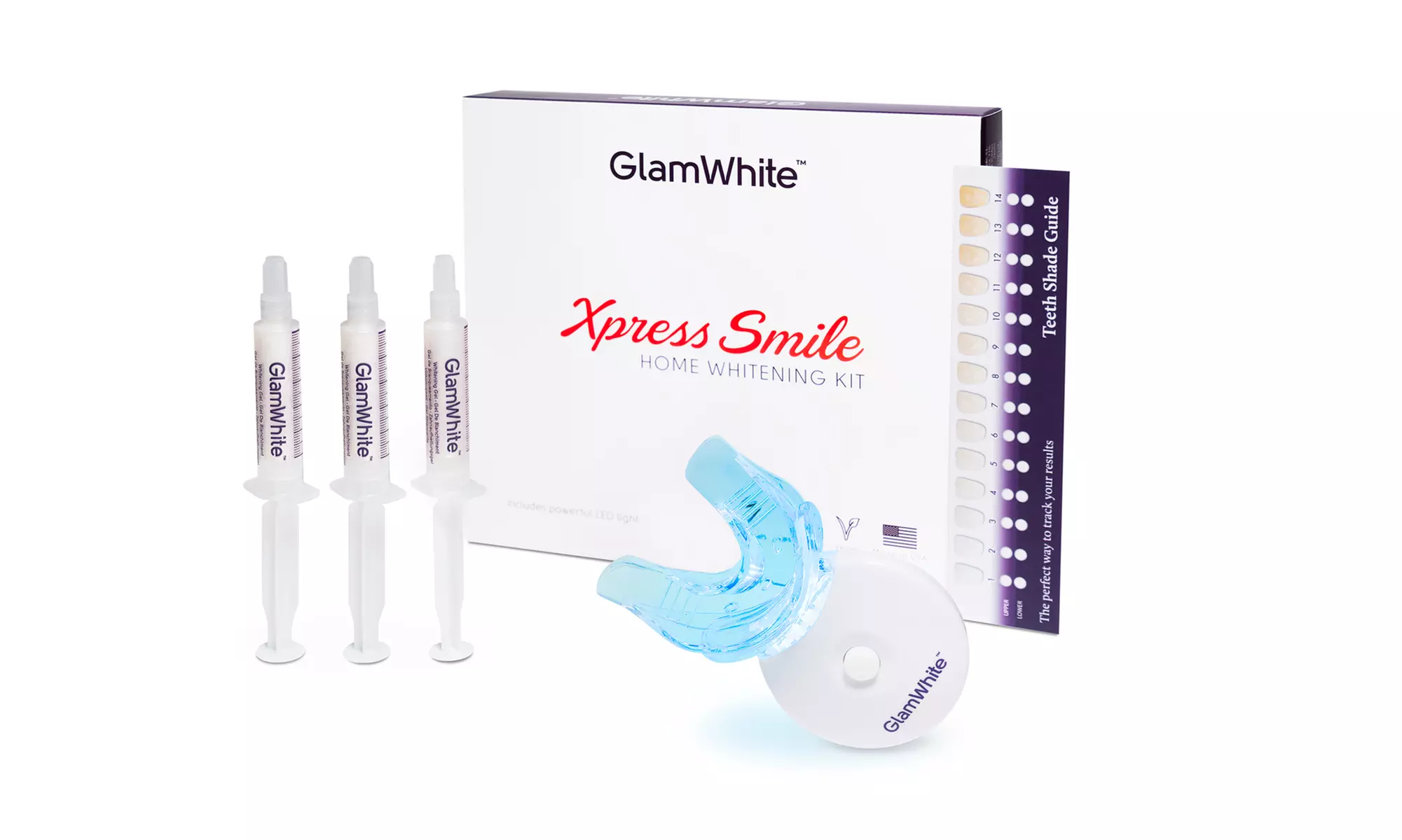Blanqueamiento dental Xpert Pack Glamwhite + Espuma Blanqueadora