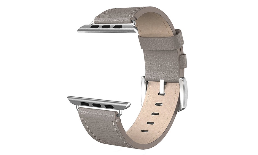 Image 6: Leather Strap for Apple Watch