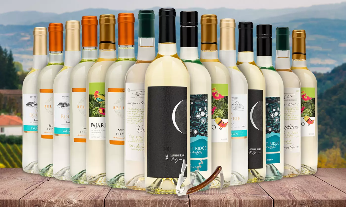 6, 12, or 15 Bottles of Sauvignon Blanc with a Waiter's Corkscrew from Wine Insiders (Up to 70% Off) - Primary Image
