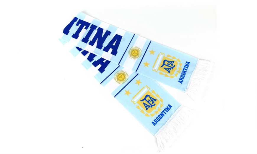 Image 2: 2022 World Cup Soccer Football Fans Scarf