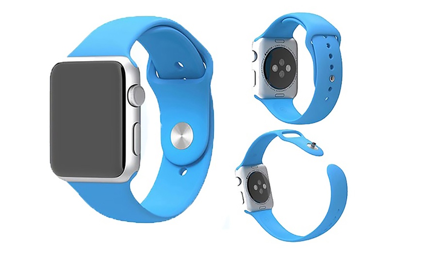 Image 3: Silicone Band for Apple Watch