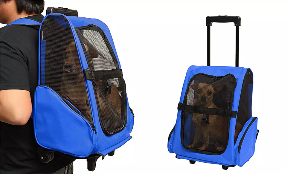 Rolling Backpack Pet Carrier - Primary Image