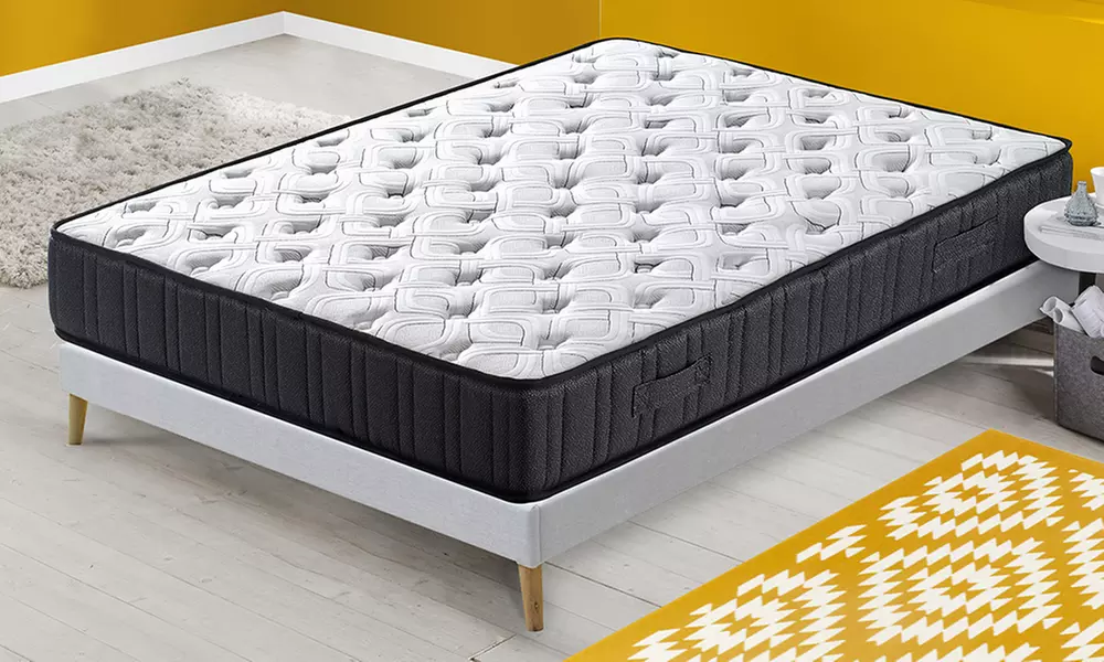 Matelas "Metropolis" ressorts, accueil mémoire de forme, 20 cm de Sampur, livraison offerte - Primary Image