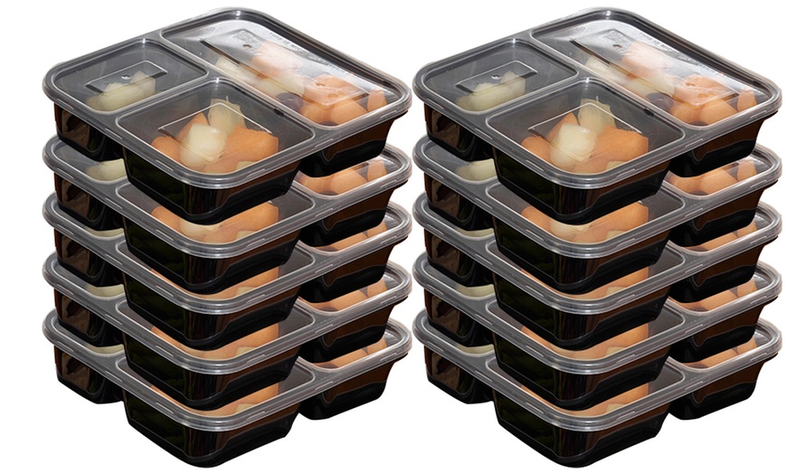 Image 4: Three-Compartment Food Containers