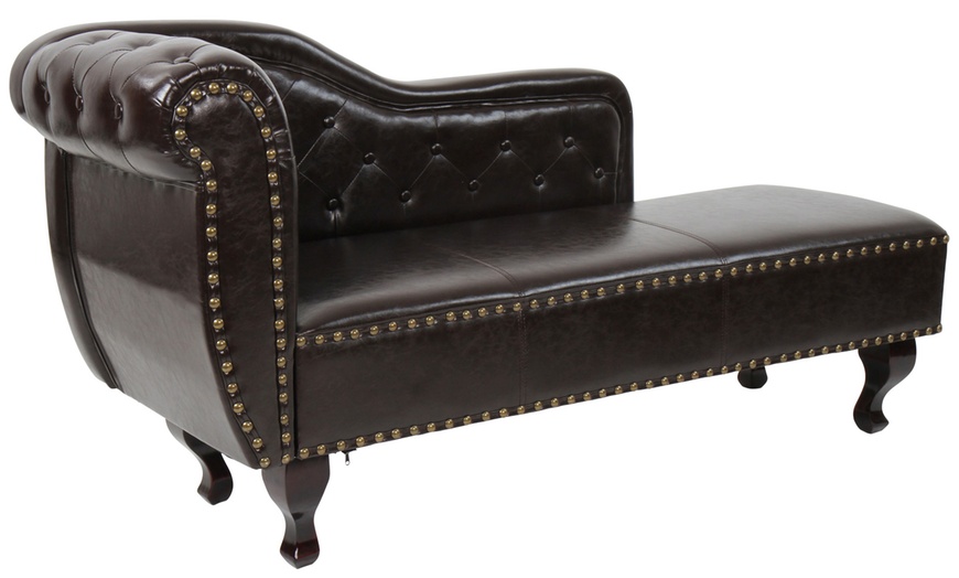 Image 4: Chesterfield Style Chaise Longue
