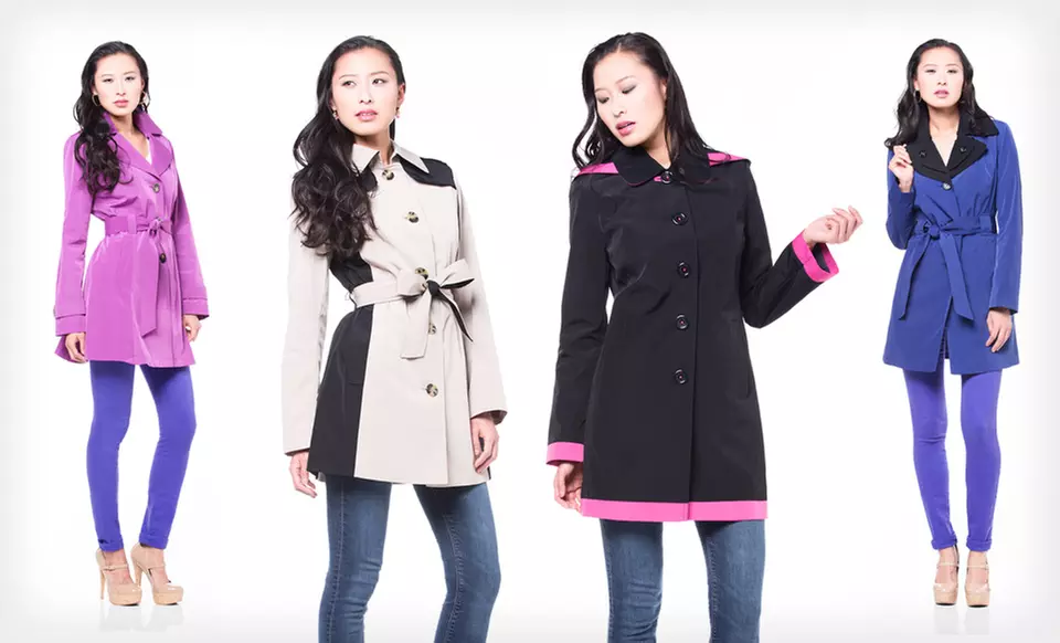 $44.99 for a London Fog Woman’s Trench Coat ($178 List Price). 4 Styles Available. Free Shipping and Returns. - Primary Image