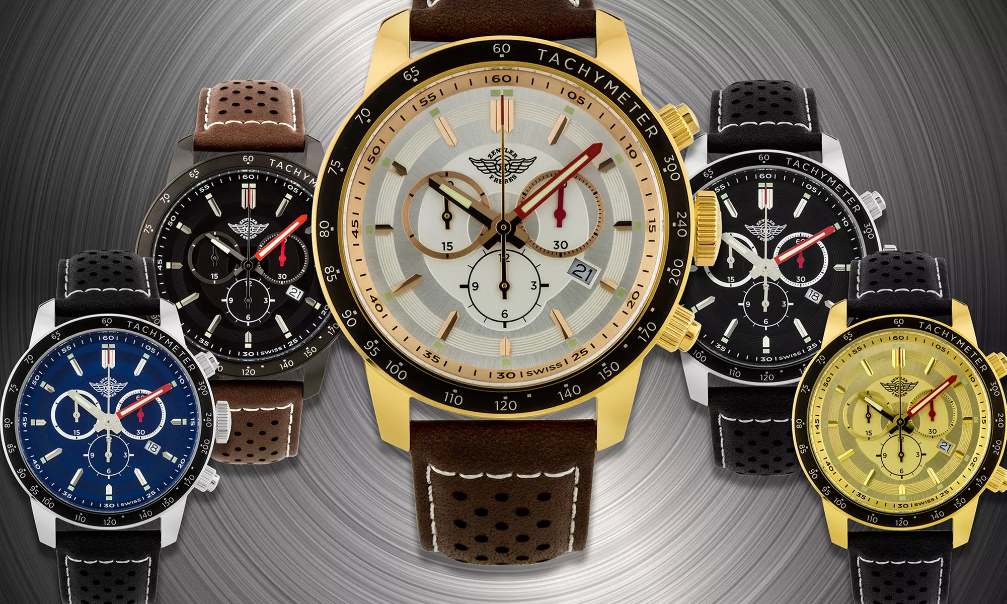 Zentler Freres Oracle Men's Chronograph Watch - Primary Image