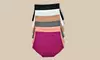 (6 Pack) Women's High Waisted Seamless Basic Laser Cut Panties