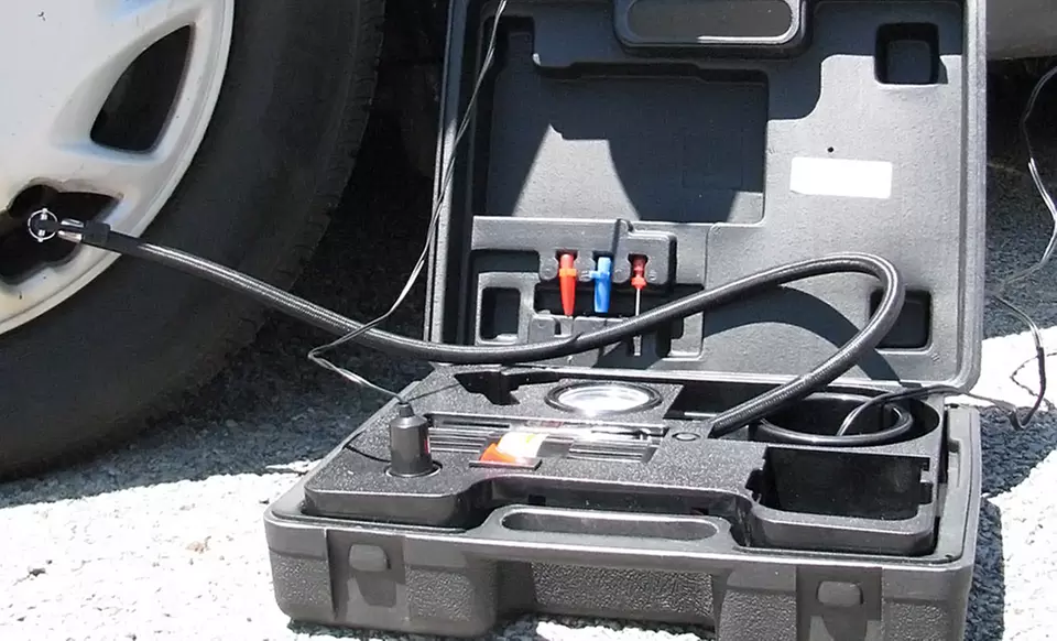 Portable Air Compressor Kit with Light - Primary Image