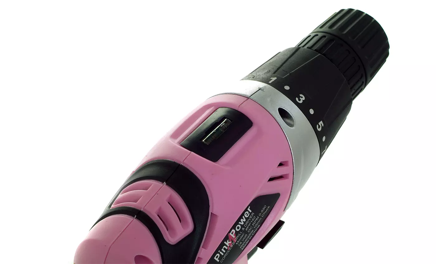 Pink Power 18-Volt Cordless Drill Kit - Second Medium