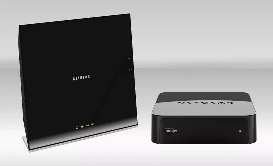 Netgear NeoTV Streaming Player and AC1200 Dual-Band Gigabit WiFi Router Bundle. Free Returns. - Primary Image