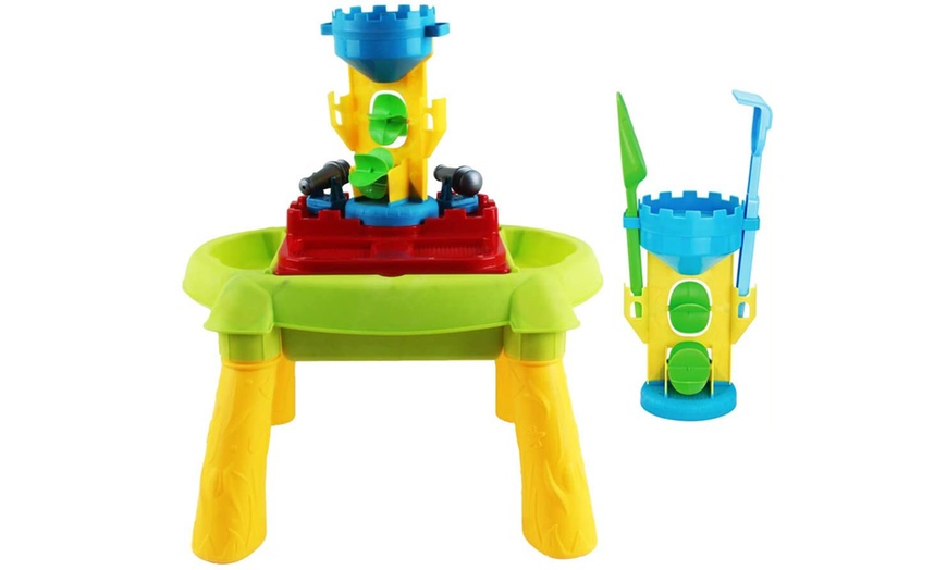 Image 7: Sand and Water Outdoor Activity Table Play Set