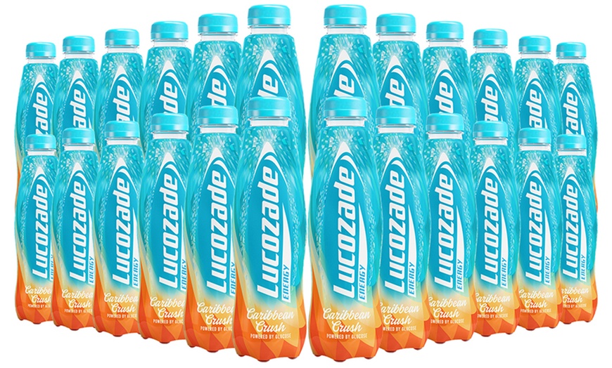 Image 30: Lucozade Energy Flavoured Sparkling Drink 380ml 24-Pack