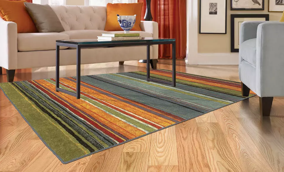 Mohawk Home Rainbow Stripe Rug in 60"x96" or 96"x120" from $74.99–$159.99. Free Returns. - Primary Image