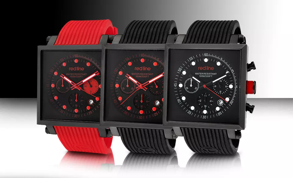 Red Line Compressor 2 Square-Case Men's Watches. Multiple Styles Available. Free Returns. - Primary Image