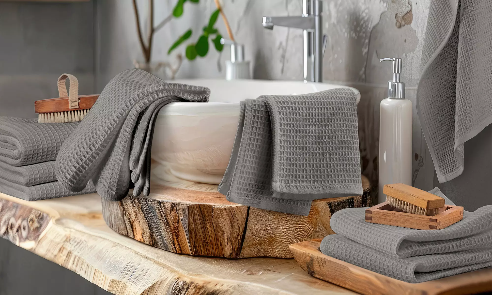 5er-Set Handtücher aus Baumwolle