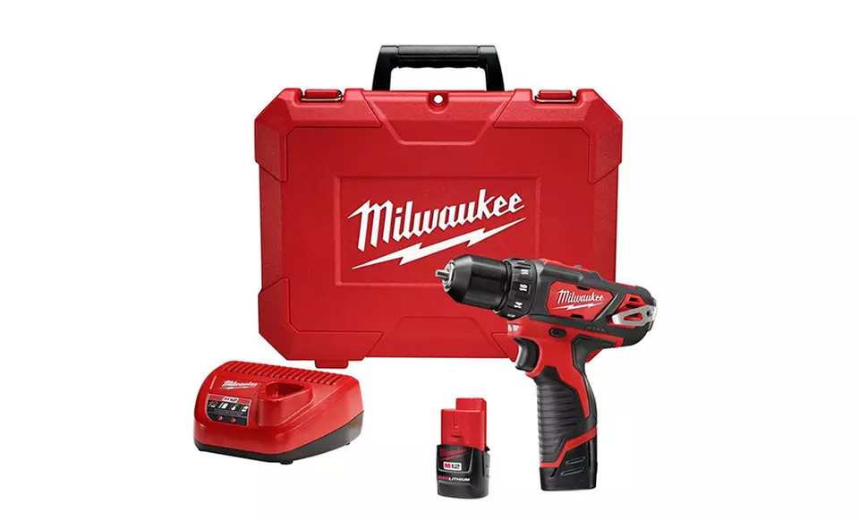 Milwaukee 2407-22 M12 Cordless Drill/Driver Set - Primary Image