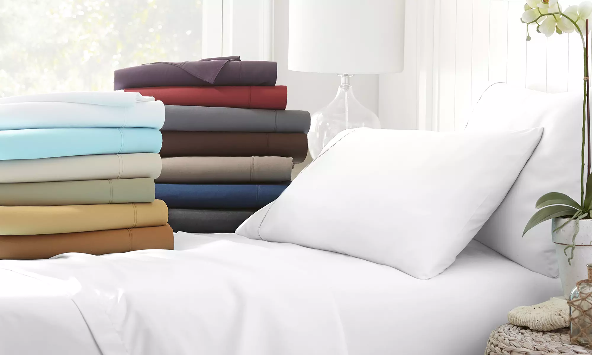 Microfiber Merit Linens Bed Sheets Sets (4-Piece) - Primary Image