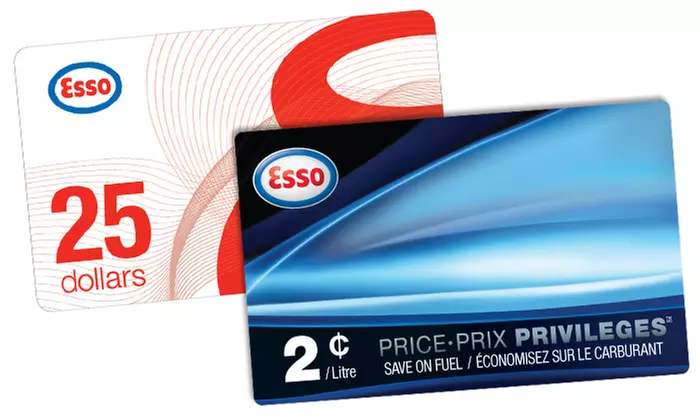 C$28 for One $25 Esso Gift Card and One PRICE PRIVILEGES Fuel Savings Card from Esso (Up to C$35)  - Primary Image
