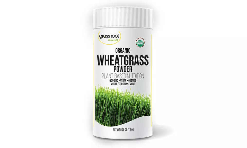 Grass Root Naturals Certified Organic Wheatgrass Powder (30- or 60-Day Supply) - Second Medium