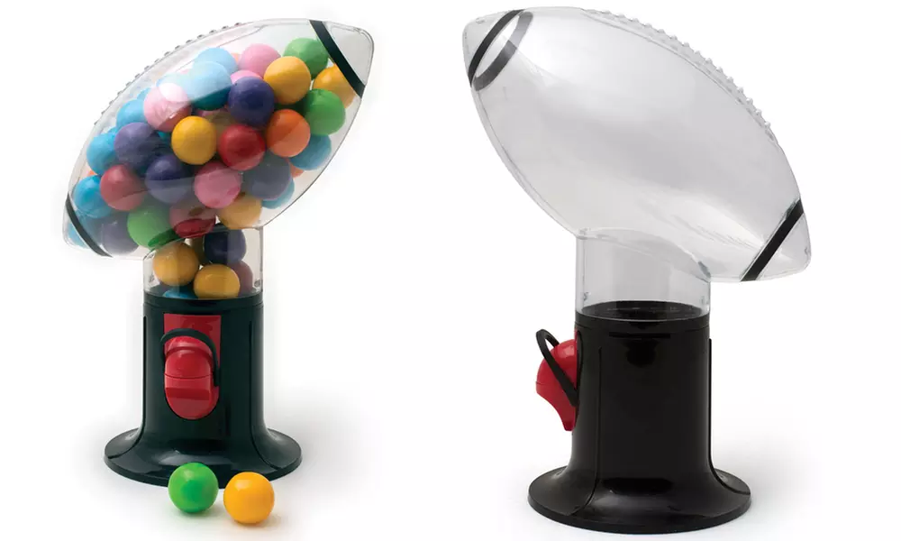 Football Gumball and Snack Dispenser Machine - Primary Image