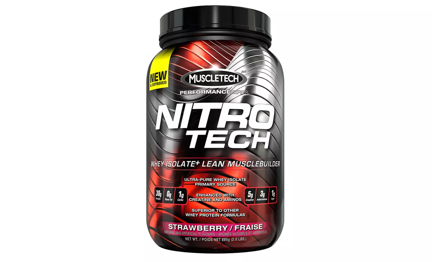 2lb. Tub of Muscletech Nitro Tech Whey-Protein Isolate - Primary Image