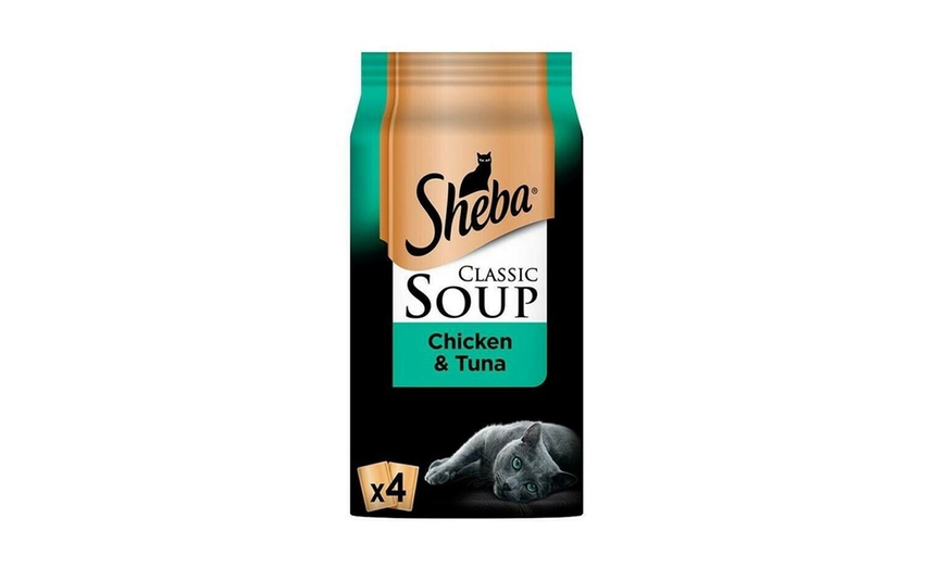 Image 5: 48 or 96 Sheba Classic Soup Wet Cat Food Pouches 40g