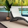 Image 1: Outsunny Rattan Sun Lounger in choice of colours 