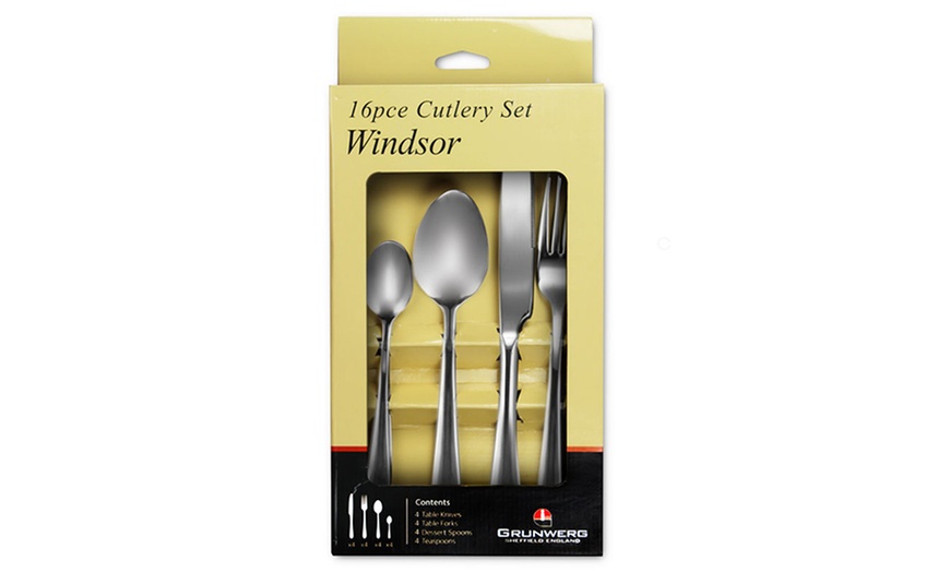 Image 3: 16-Piece Windsor Cutlery Set