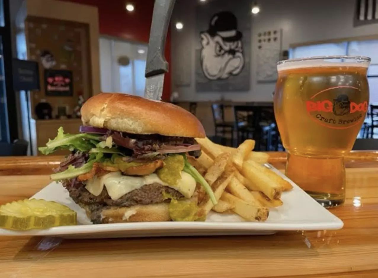 Appetizer, Entree and 16oz Beer / Two Flights at Big Dog Craft Brewing (Up to 50% Off) - Primary Image