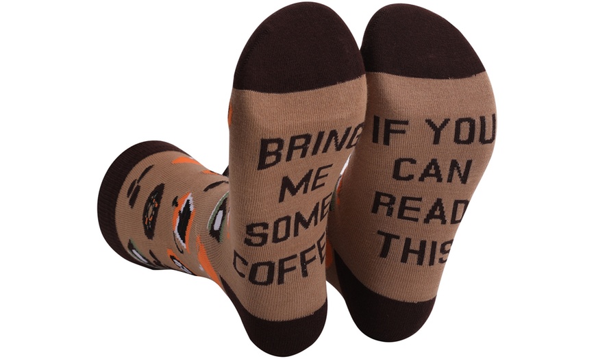 Image 16: Funny Sign Socks