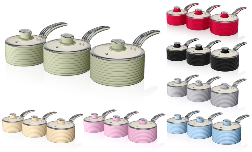 Image 4: Swan Retro Pans Set