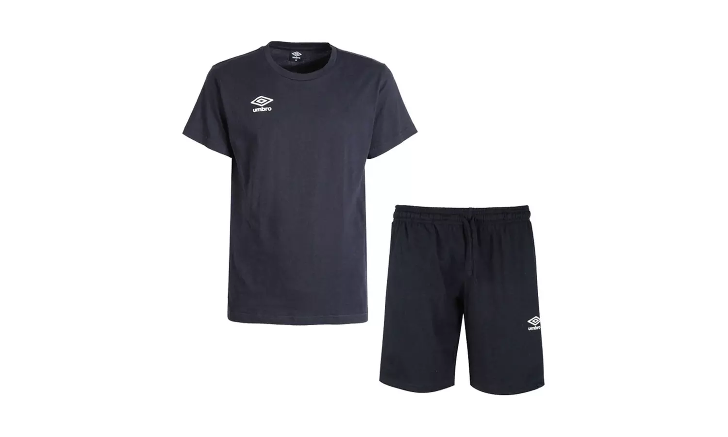 Completo da uomo con maglietta e pantaloncini Umbro