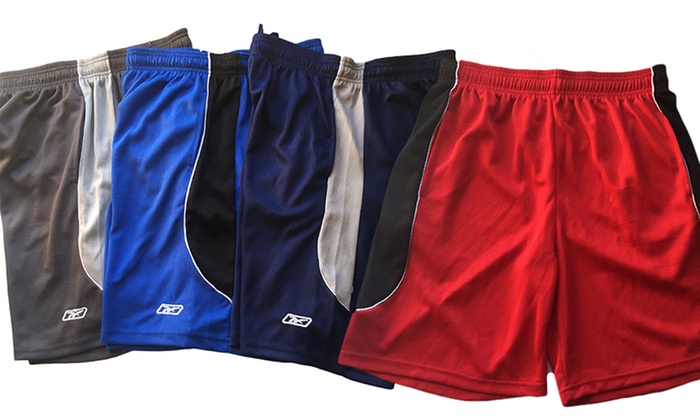 reebok men's athletic shorts